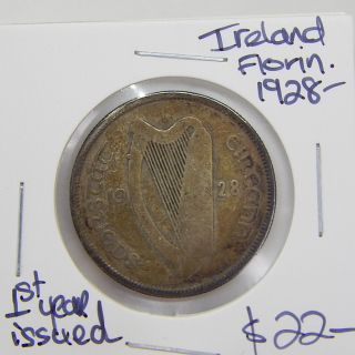 1928 Ireland Silver Florin coin