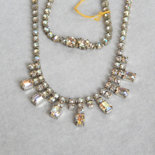 Coloured Crystal 1950's necklace
