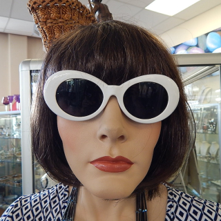 White Audrey Hepburn NEW Sunglasses