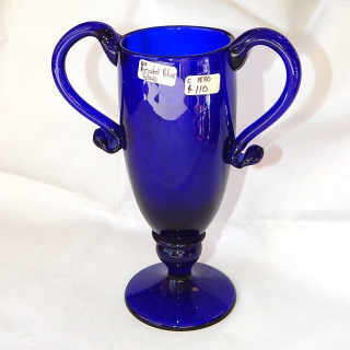 1880 Bristol Blue Glass Vase