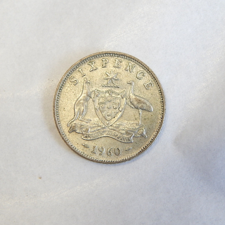 1960's Australian 6 Pence