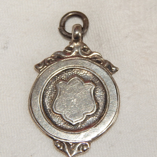 Sterling Silver 1930's Fob pendant