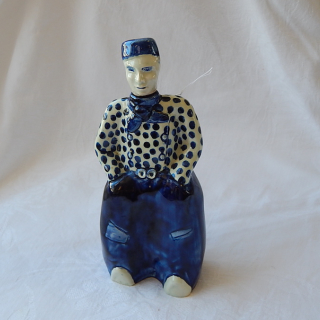 Delft Pottery Bottle Figure