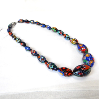 Antique Melle Fiori Glass bead necklace