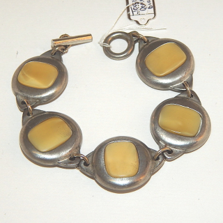 Jorgen Jensen Modernist Pewter bracelet,  Denmark
