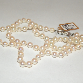 String of Cultured Pearls. Value $2,150