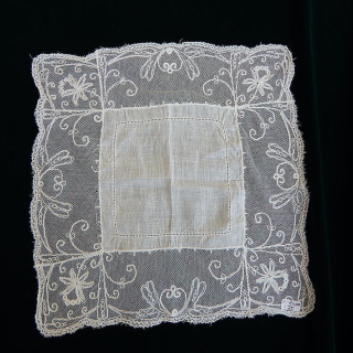 Antique Linen and lace Hankerchief