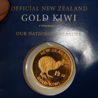 .999 Pure Half OZ gold KIWI coin