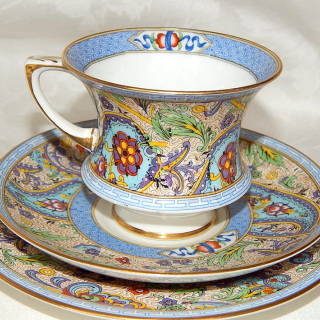 Rare Paragon China Paisley Tea set  Circa 1924