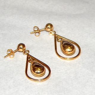 14ct Gold Drop Earrings