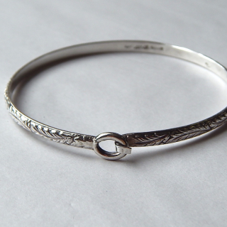 NZ Made Sterling Silver Bangle