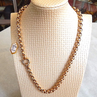 9ct Gold Round Belcher Link Chain Necklace