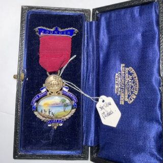Founder Lodge Medal.  MALAWAI Africa Circa 1918