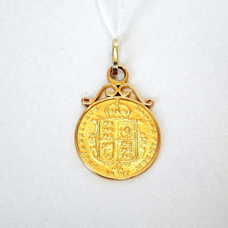 1887 Half Sovereign Coin pendant