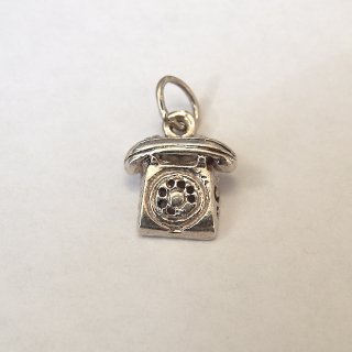 Sterling Silver Telephone Charm