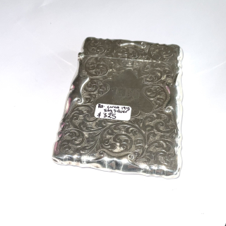 Beautiful 1912 Sterling Silver Card Case