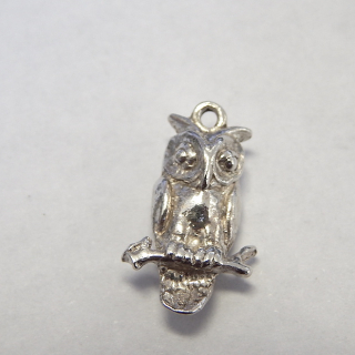 Sterling Silver Owl Charm