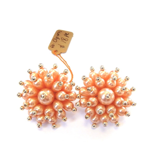 Large Retro Clip on Earrings