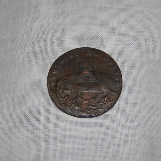 1793 British HALF Penny