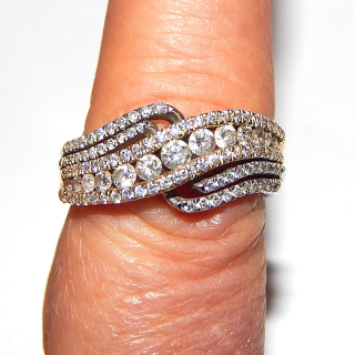 101 Stone Diamond dress ring. Valued at $6,865