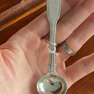 Sterling Silver 1818 Georgian Mustard Salt Spoon