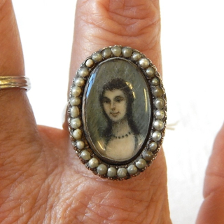 Silver Georgian ANTIQUE Ring