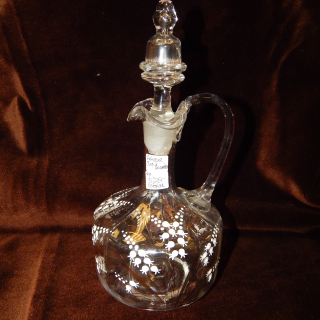 Victorian Lily of the Valley Glass Decanter