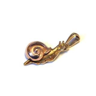 9ct Gold Snail Charm
