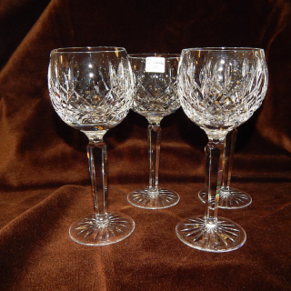 x4 Waterford Crystal Tall stemmed Glasses