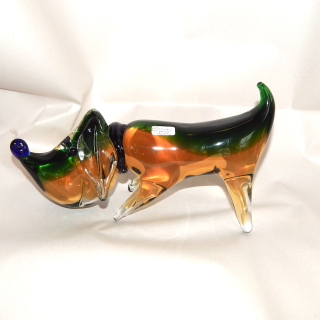 Murano Glass Hound Dog