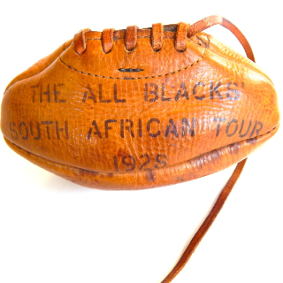 Rare Gilbert Miniature Rugby Ball The All Blacks South African Tour 1928