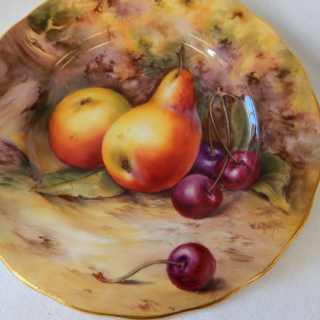 1921 Royal Worcester W.J.Baghall signed Side plate