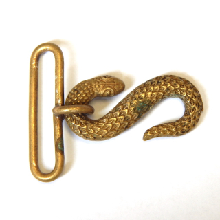 Antique Military Snake Belt Buckle Clasp