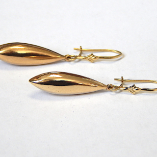 9ct Gold Pendant Drop Earrings