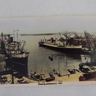 Auckland Shipping Postcard