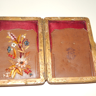 Antique Leather Card Case
