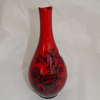 Royal Dolton Flambe WOODCUT 1612 Vase