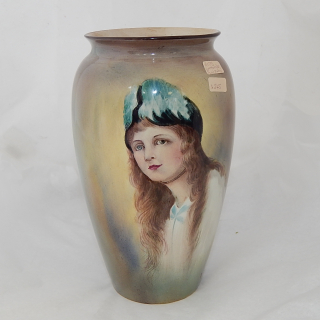 GRIMWADES Holbein Faience Hand Painted signed Vase