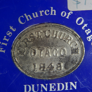 1848 First Church of Otago DUNEDIN Communion Token