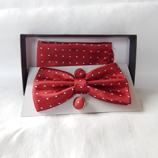 Bow Tie, Pocket Square and Cufflink Set