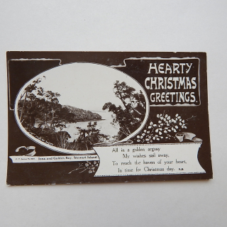 Iona & Golden Bay. Stewart Island postcard 1910