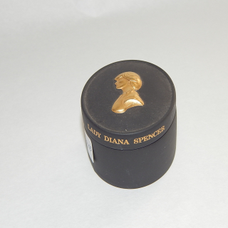 Small Black Wedgwood container. Lady Diana Spencer