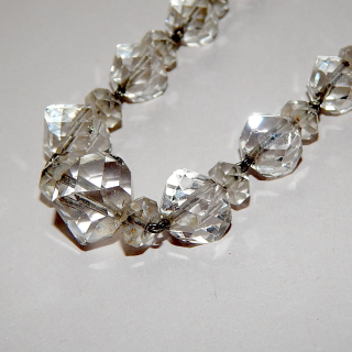 String of 1930's CUT Crystal beads