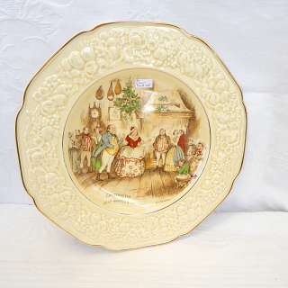 Crown Ducal Pictorial Plate. Christmas EVE