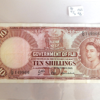 1965 high grade Fiji Shilling